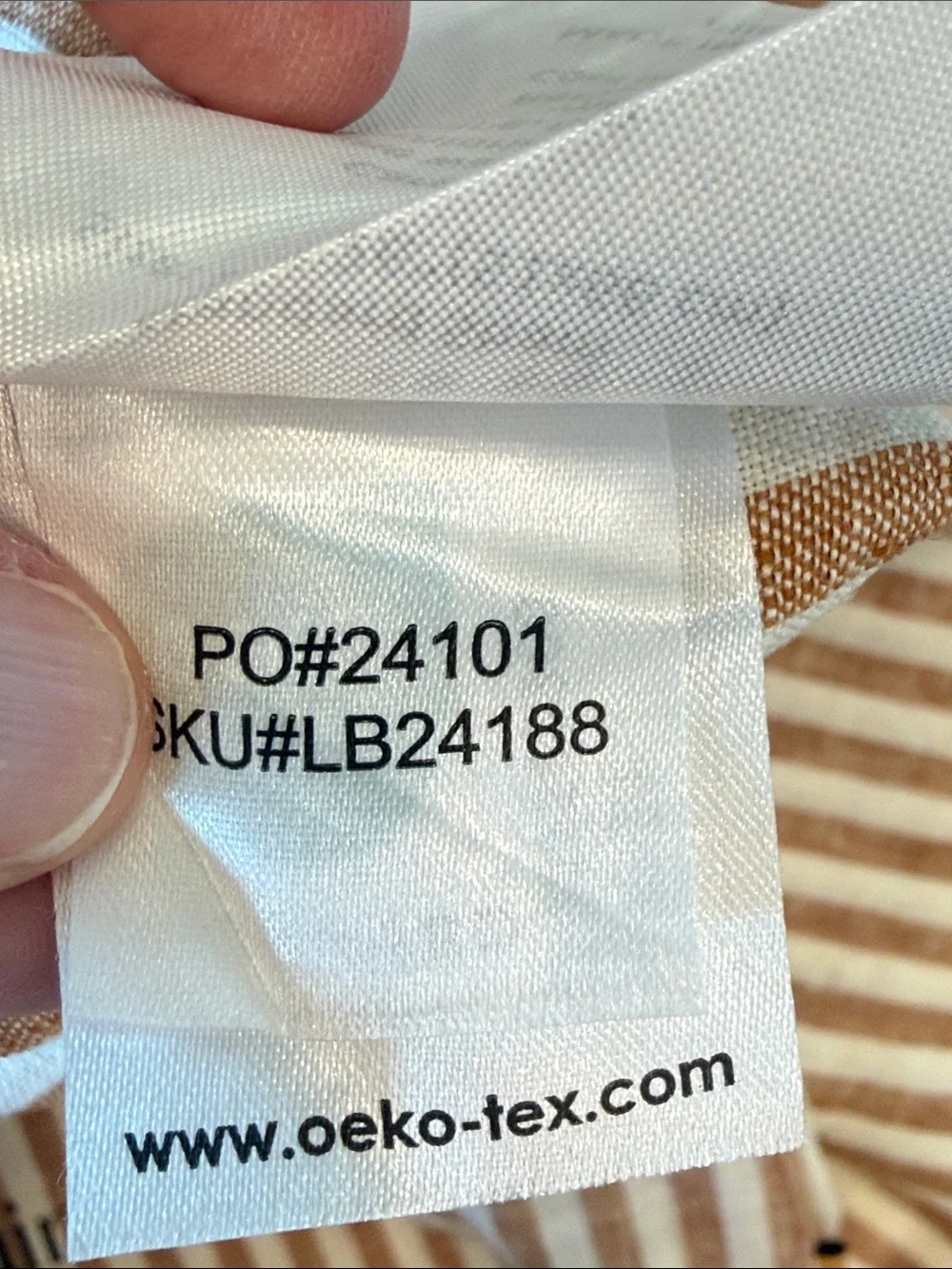 NWOT Quince European Linen Stripe Duvet Set Twin Terracotta White